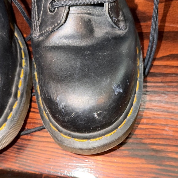 MENS US 8 Black Lace-Up Combat Boots - Doc Marten - Picture 8 of 11